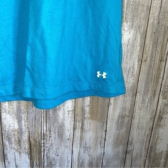 Under Armor Running Light Blue Tank - Picture 3 of 4